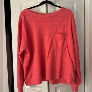 Coral Long Sleeve Top